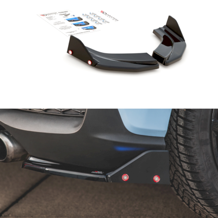 REAR SIDE SPLITTERS (+FLAPS) V6 HYUNDAI I30 N MK3 HATCHBACK (2017-) - Car Enhancements UK