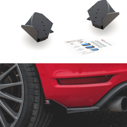 RACING DURABILITY REAR SIDE SPLITTERS (+FLAPS) VW GOLF GTI MK6 (2008-2012) - Car Enhancements UK