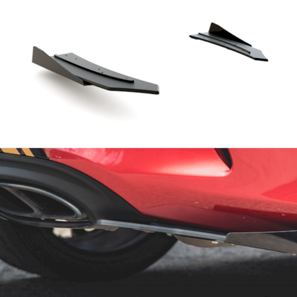 RACING DURABILITY REAR SIDE SPLITTERS (+FLAPS) MERCEDES-AMG C43 COUPE C205 (2016-) - Car Enhancements UK