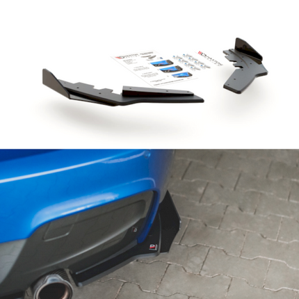 RACING DURABILITY REAR SIDE SPLITTERS (+FLAPS) BMW M135I F20 (2011-2015) - Car Enhancements UK