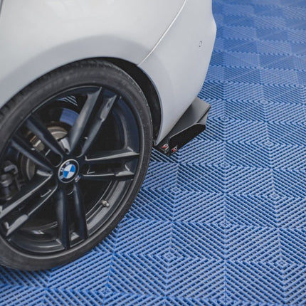 RACING DURABILITY REAR SIDE SPLITTERS V2 (+FLAPS) BMW 1 F20 M-PACK FACELIFT / M140I (2015-2019) - Car Enhancements UK