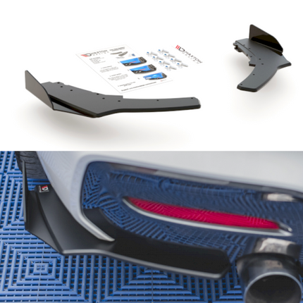 RACING DURABILITY REAR SIDE SPLITTERS V2 (+FLAPS) BMW 1 F20 M-PACK FACELIFT / M140I (2015-2019) - Car Enhancements UK