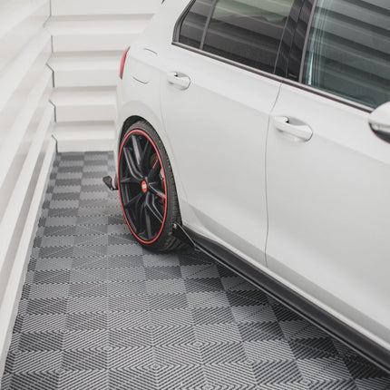 RACING DURABILITY SIDE SKIRTS DIFFUSERS (+FLAPS) VW GOLF 8 GTI / GTI CLUBSPORT (2020-) - Car Enhancements UK