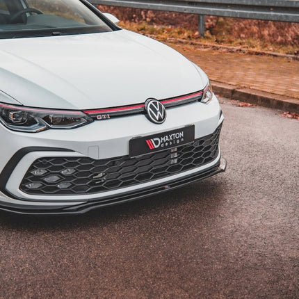FRONT SPLITTER V4 VW GOLF 8 GTI (2020-) - Car Enhancements UK
