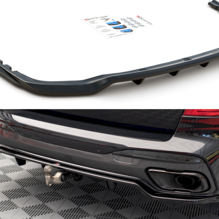 CENTRAL REAR SPLITTER (VERTICAL BARS) BMW X7 M G07 (2018-) - Car Enhancements UK