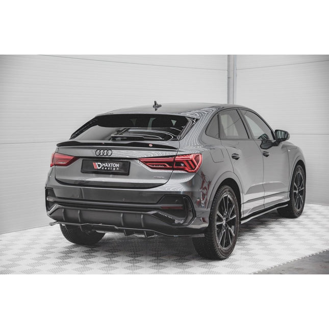 CENTRAL REAR SPLITTER (VERTICAL BARS) AUDI Q3 SPORTBACK S-LINE (2019-) - Car Enhancements UK