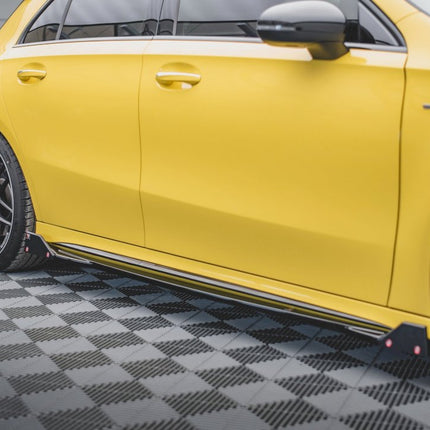 SIDE SKIRTS DIFFUSERS (+FLAPS) V2 MERCEDES AMG A45 S (2019-) - Car Enhancements UK