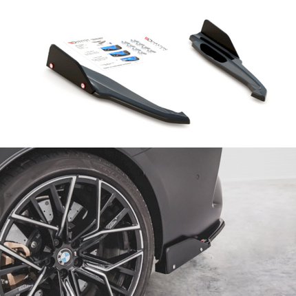 REAR SIDE SPLITTERS (+FLAPS) V1 BMW M8 GRAN COUPE F93 (2019-) - Car Enhancements UK
