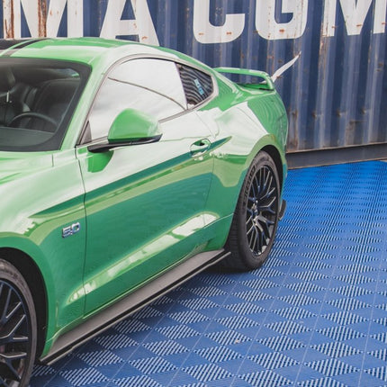 RACING DURABILITY REAR SIDE SPLITTERS STREET PRO V.1 FORD MUSTANG GT MK6 FACELIFT (2017-) - Car Enhancements UK