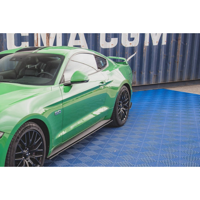 RACING DURABILITY REAR SIDE SPLITTERS STREET PRO V.1 FORD MUSTANG GT MK6 FACELIFT (2017-) - Car Enhancements UK