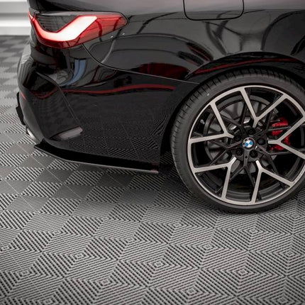 STREET PRO REAR SIDE SPLITTERS BMW 4 M-PACK G22 (2020-) - Car Enhancements UK