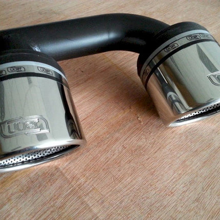 EXHAUST TIPS VW POLO MK5 (6R) FITS WITH DOUBLE MIDDLE EXHAUST REAR VALANCE - Car Enhancements UK