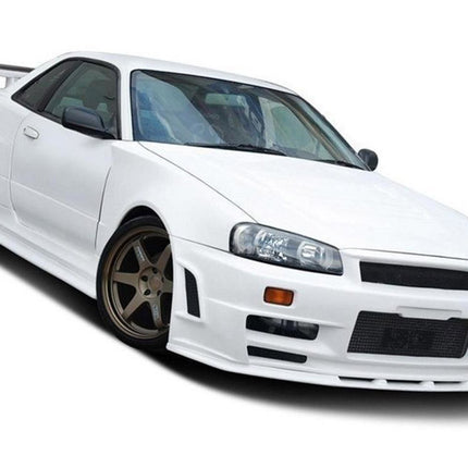 FRONT WIDE ARCHES Z-TYPE LOOK NISSAN SKYLINE R34 GTR (FOR Z-TYPE BUMPER) (1998-2002) - Car Enhancements UK
