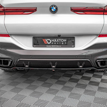 CENTRAL REAR SPLITTER (VERTICAL BARS) BMW X6 M-PACK G06 (2019-) - Car Enhancements UK