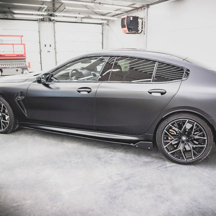 SIDE SKIRTS DIFFUSERS (+FLAPS) V.1 BMW M8 GRAN COUPE F93 / 8 GRAN COUPE M-PACK G16 (2019-) - Car Enhancements UK