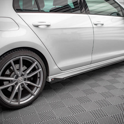 STREET PRO SIDE SKIRTS DIFFUSERS (+FLAPS) VW GOLF R MK7 (2013-2016) - Car Enhancements UK