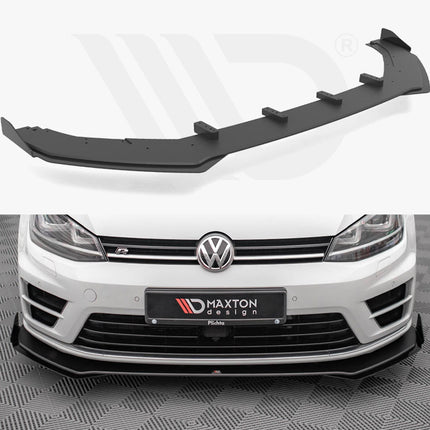 STREET PRO FRONT SPLITTER V.1 (+FLAPS) VW GOLF R MK7 (2013-2016) - Car Enhancements UK