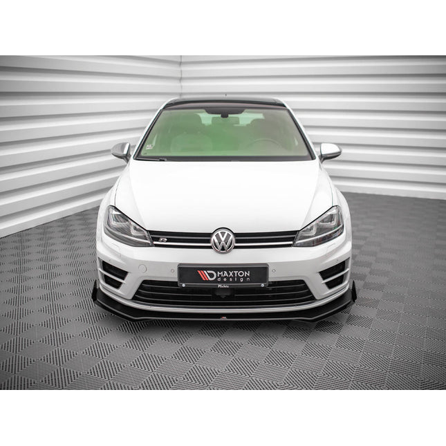 STREET PRO FRONT SPLITTER V.1 (+FLAPS) VW GOLF R MK7 (2013-2016) - Car Enhancements UK