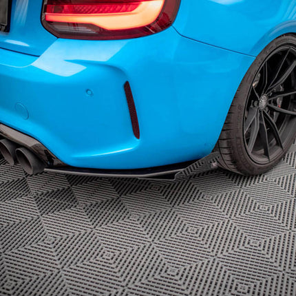 STREET PRO REAR SIDE SPLITTERS (+FLAPS) BMW M2 F87 (2016-2020) - Car Enhancements UK