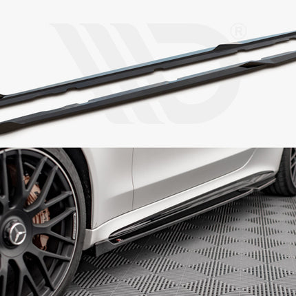 SIDE SKIRTS DIFFUSERS V.2 MERCEDES-AMG C 63AMG COUPE C205 FACELIFT (2018-2021) - Car Enhancements UK