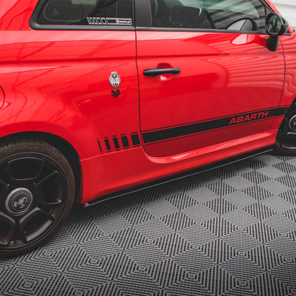 SIDE SKIRTS DIFFUSERS FIAT 500 ABARTH MK1 FACELIFT (2016-UP) - Car Enhancements UK