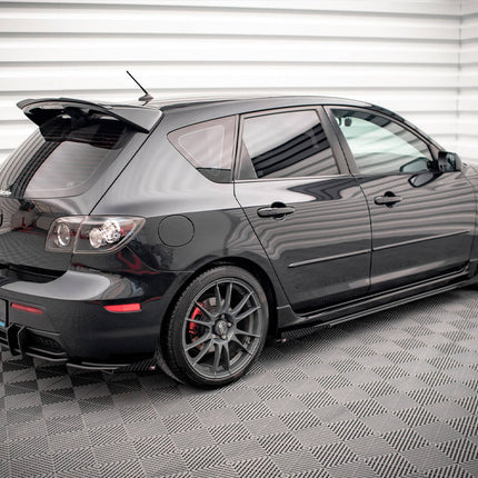 STREET PRO SIDE SKIRTS DIFFUSERS (+FLAPS) MAZDA 3 MPS MK1 (2006-2008) - Car Enhancements UK