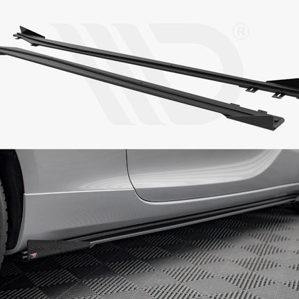STREET PRO SIDE SKIRTS DIFFUSERS (+FLAPS) OPEL ASTRA GTC OPC-LINE J (2011-2018) - Car Enhancements UK