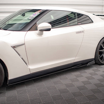 SIDE SKIRTS DIFFUSERS + FLAPS NISSAN GTR R35 FACELIFT - Car Enhancements UK