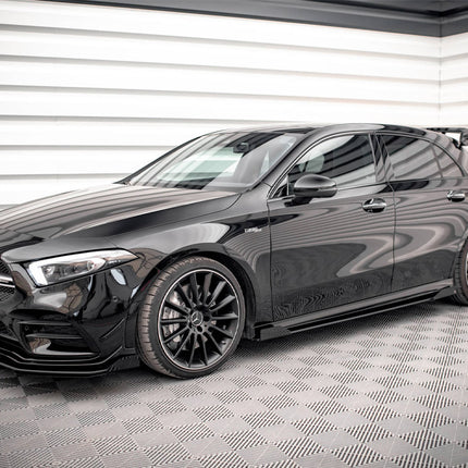 STREET PRO SIDE SKIRTS DIFFUSERS + FLAPS MERCEDES A35 AMG / AMG-LINE W177 - Car Enhancements UK