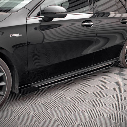 STREET PRO SIDE SKIRTS DIFFUSERS + FLAPS MERCEDES A35 AMG / AMG-LINE W177 - Car Enhancements UK