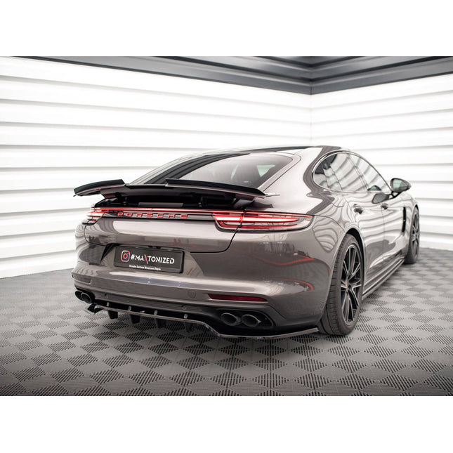 CENTRAL REAR SPLITTER (VERTICAL BARS) PORSCHE PANAMERA E-HYBRID 971 - Car Enhancements UK