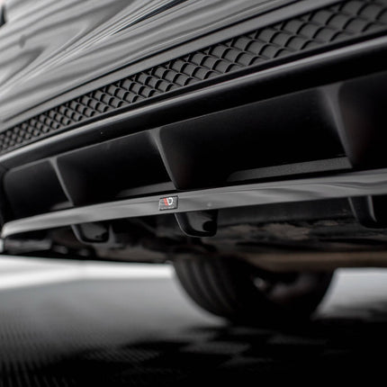 CENTRAL REAR SPLITTER (W/ VERTICAL BARS) MERCEDES-BENZ E63 AMG SEDAN W212 FACELIFT (2012-2014) - Car Enhancements UK