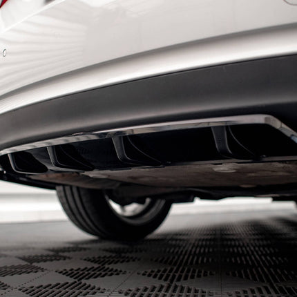 CENTRAL REAR SPLITTER (VERTICAL BARS) AUDI A5 COUPE 8T FACELIFT - Car Enhancements UK