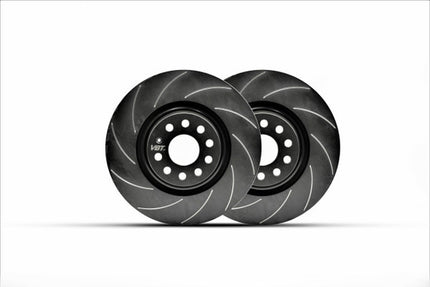 VBT Grooved 260x8mm Rear Brake Discs with New Bearings (5495974608G) (Renault Clio 3 RS 197/200) - Car Enhancements UK