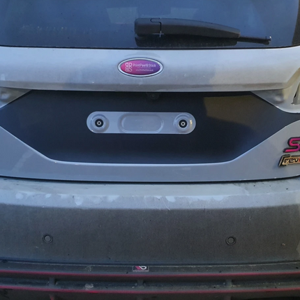 Fiesta Mk8 Extended Rear Licence Plate vinyl Decal - Car Enhancements UK