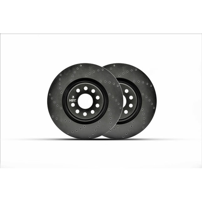VBT Cross Drilled 265x11mm Rear Brake Discs (5433759055D) (Ford Focus MK2) - Car Enhancements UK