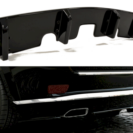 CENTRAL REAR SPLITTER WITH VERTICAL BAR JEEP GRAND CHEROKEE WK2 SUMMIT (FACELIFT) (2014-) - Car Enhancements UK