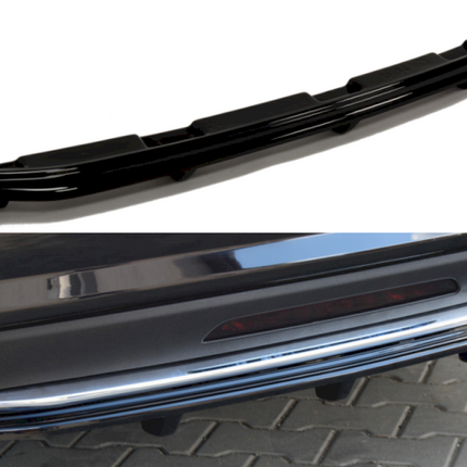 CENTRAL REAR SPLITTER MERCEDES CLS C218 AMG-LINE (WITH A VERTICAL BAR) (2011-2014) - Car Enhancements UK
