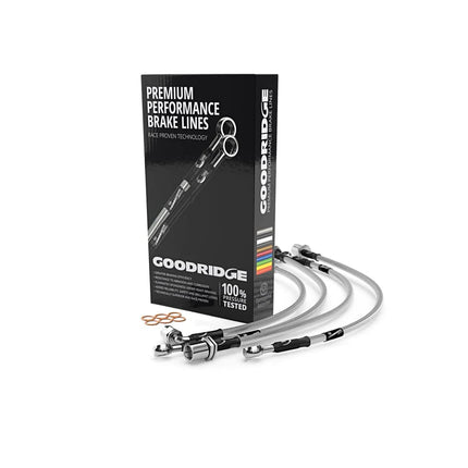 Goodridge - BRAKE HOSE KIT FOR RENAULT MEGANE III ALL VARIANTS EXCLUDING RS (REPLACES FRONTS & MID HOSES ONLY) 2008- - Car Enhancements UK