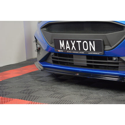 Maxton Design Ford focus MK4 ST-Line (2018-UP) Front splitter V.5 - Car Enhancements UK