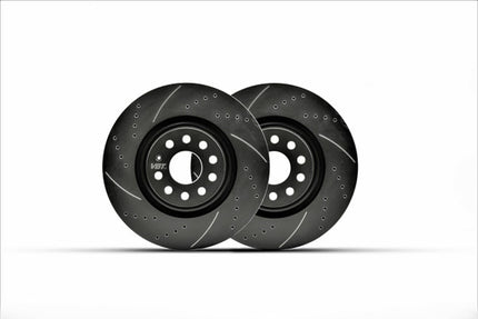 VBT Drilled & Grooved 282x12mm Rear Brake Discs (5459444181DG) - Car Enhancements UK