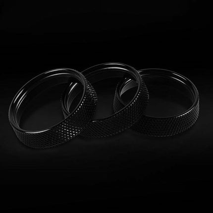 Leyo Motorsport Black Billet Alloy Climatronic Rings - Car Enhancements UK
