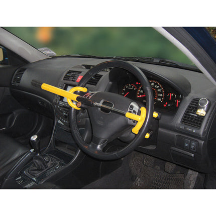 Streetwize Double Hook Steering Wheel Lock - Yellow - Car Enhancements UK