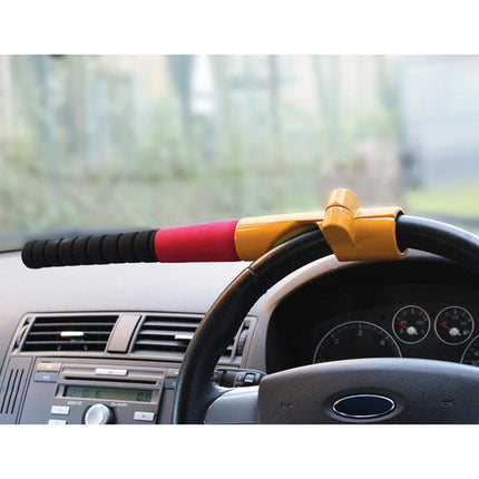 Streetwize Baseball Bat Steering Wheel Lock - Yellow - Car Enhancements UK
