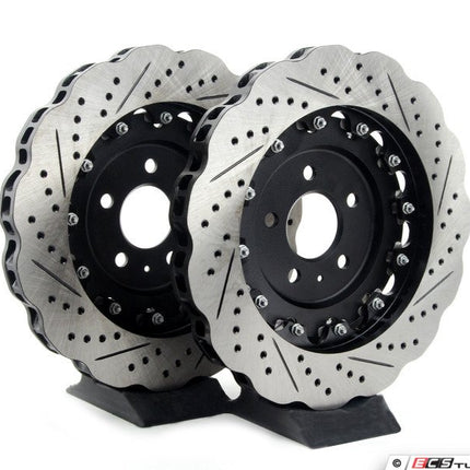 Front 2-Piece Wave Brake Rotors - Pair (365x34) - Car Enhancements UK