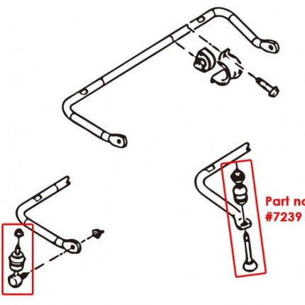 7740K FORD FOCUS 04-11 REAR SWAY BAR 22MM 7PCS WITH LINKS - Car Enhancements UK