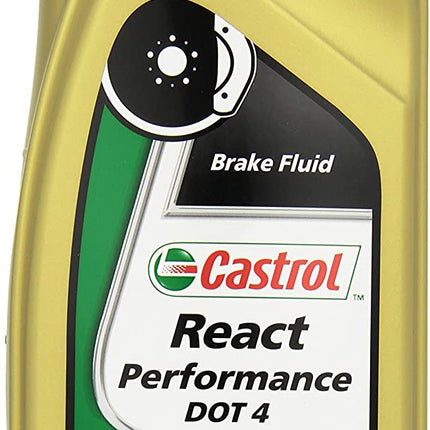 Castrol React Dot4 Performance Brake Fluid - 1ltr - Car Enhancements UK