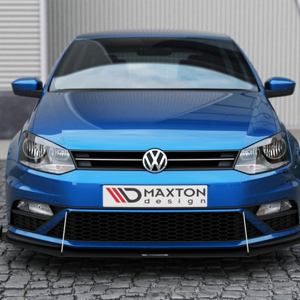 FRONT RACING SPLITTER VW POLO MK5 GTI FACELIFT (WITH WINGS) (2015-2017) - Car Enhancements UK