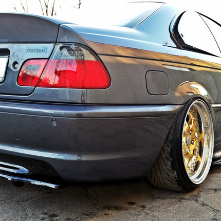 CENTRAL REAR SPLITTER BMW 3 E46 MPACK COUPE (WITH VERTICAL BARS) - Car Enhancements UK