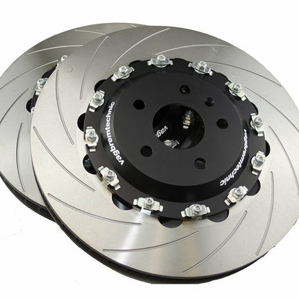 Front 2-Piece 362x32mm Disc & Caliper Carrier Kit - Allows Fitment of 8 Piston RS4/R8/Gallardo Brembo Calipers (DI0001) (Audi A3 8P 2003-2012) - Car Enhancements UK